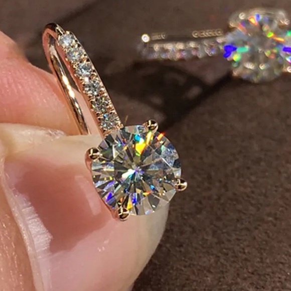 NWT 18k Rose Gold plated Earrings - Picture 5 of 6